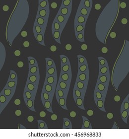Seamless     pattern of  stylized floral motif, doodles,  spot, hole, peas, ellipses . Hand drawn.