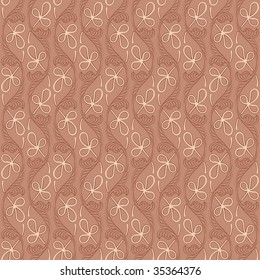 seamless pattern with stylized flowers