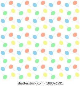 Seamless pattern with stylized flowers. Abstract background.
