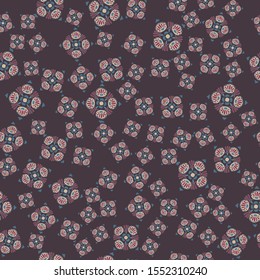 Seamless pattern with stylized flowers. Endless texture for your design,  fabrics.