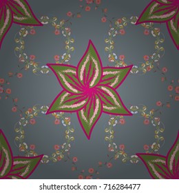 Seamless pattern with stylized flowers. Ornate zentangle seamless texture, pattern with abstract flowers. Floral pattern can be used for wallpaper, background fills, web page background.