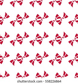 Seamless pattern of stylized flying flags of Denmark. Constitution or National Day flat pattern. Colors of Danish flag. Happy Constitution day of Denmark. Repeated vector background. 