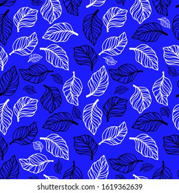 seamless pattern with stylized leaves, wallpaper ornament, wrapping paper