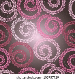 Seamless Pattern Stylized Like lace-Shells