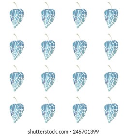 Seamless pattern with stylized physalis on white background,