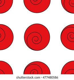 Seamless pattern. Stylized red roses on a white background. For tissue. For paper. Wrap gifts. Background site. Seamless pattern for designers. Red roses. Red and white.