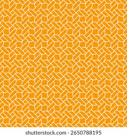 Seamless pattern, stylized ropes on an orange background.  Geometric abstract texture. Vector illustration