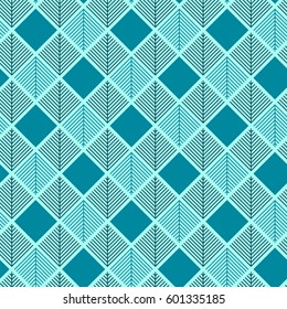 Seamless  pattern with stylized squares. Geometrical.