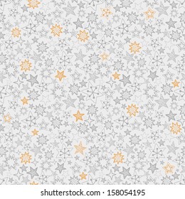 Seamless pattern with stylized stars. Can be used for wallpaper, pattern fills, textile, web page background, surface textures. Vector illustration 