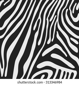 Seamless pattern stylized under the skin of a Zebra