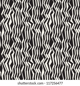 Seamless pattern of stylized zebra. Striped texture