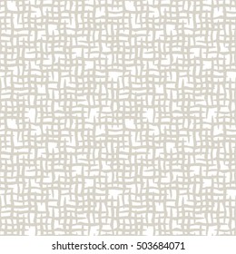 Seamless pattern. Subtle abstract texture. Vector fibrous background. Neutral light backdrop.