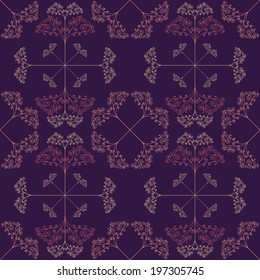 Seamless pattern with subtle floral ornament