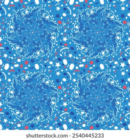 Seamless pattern suitable for Christmas theme