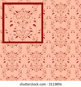 Seamless pattern, suitable for elegant paper prints and many other uses