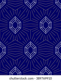 Seamless pattern suitable for fabric or wrapping paper, with diamonds.