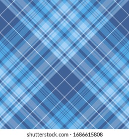 Seamless pattern in summer blue colors for plaid, fabric, textile, clothes, tablecloth and other things. Vector image. 
