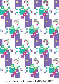 Seamless pattern in summer colors.