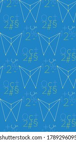 Seamless pattern in summer colors.