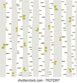 seamless pattern with summer forest