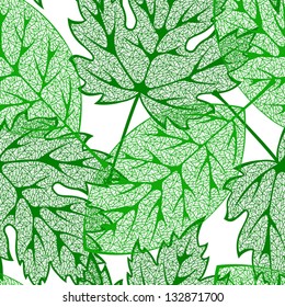Seamless pattern from  summer leaves(can be repeated and scaled in any size)
