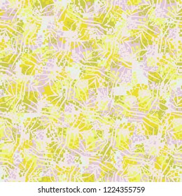 Seamless pattern. Summer paint. Camouflage style. Inclined quadrilateral figures. Editing is available.