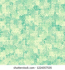 Seamless pattern. Summer paint. Camouflage style. Decorative ornament. Editing is available.