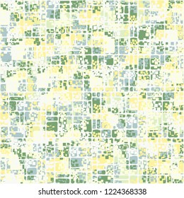 Seamless pattern. Summer paint. Camouflage style. Small rectangles. Editing is available.