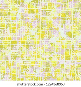 Seamless pattern. Summer paint. Camouflage style. Small rectangles. Editing is available.