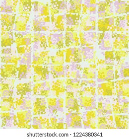 Seamless pattern. Summer paint. Camouflage style. Lattice of perforated lines. Editing is available.