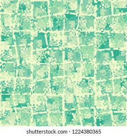 Seamless pattern. Summer paint. Camouflage style. Lattice of perforated lines. Editing is available.