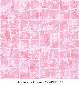 Seamless pattern. Summer paint. Camouflage style. Lattice of perforated lines. Editing is available.