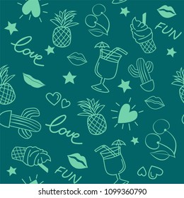 Seamless pattern and summer