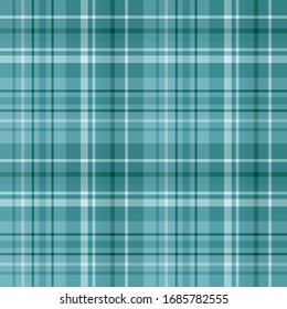 Seamless pattern in summer water blue colors for plaid, fabric, textile, clothes, tablecloth and other things. Vector image. 
