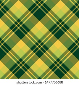 Seamless pattern in summer yellow and green colors for plaid, fabric, textile, clothes, tablecloth and other things. Vector image. 2