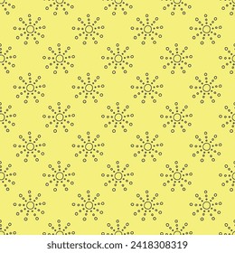 Seamless pattern with sun doodle for decorative print, wrapping paper, greeting cards, wallpaper and fabric