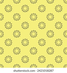 Patrón sin inconvenientes con el doodle solar para la impresión decorativa, papel de envoltura, tarjetas de felicitación, papel pintado y tela
