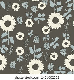 seamless pattern sunflower background art