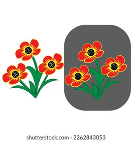 The Seamless pattern of sunflower and leaves on white background in flat vector.Illustation about sunflower for banner , background and greeting card.