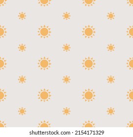 Seamless pattern of the suns