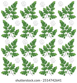 Seamless Pattern of Suplir Foliage
