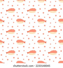 Patrón sin soldadura con Sushi, para la decoración