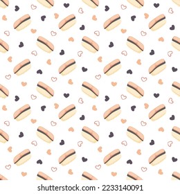 Seamless pattern with Sushi, for decoration