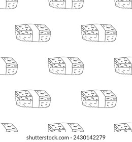 Seamless pattern with sushi for decorative print, wrapping paper, menu, wallpaper and fabric