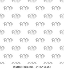 Seamless pattern with sushi for decorative print, wrapping paper, menu, wallpaper and fabric