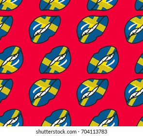 Seamless pattern Sweden