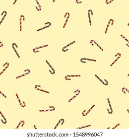 seamless pattern of sweet candies, sweets for the new year and holidays