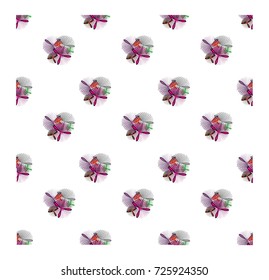 Seamless pattern of sweet color flower,rotation petal of flowers.Pattern background