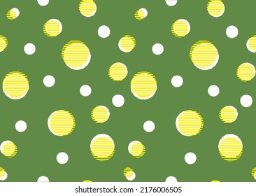 Seamless pattern sweet colorful stripe polka dots Vector illustration repeat on Earthtone background. Simple vector illustration.