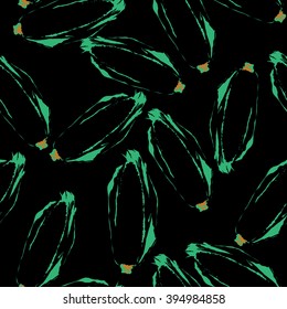 Seamless pattern with Sweet Corn